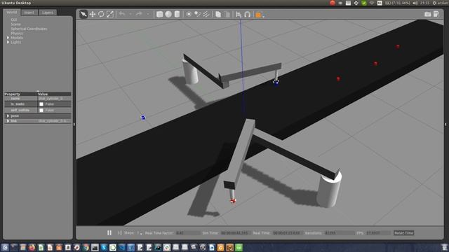 SCARA pick and place task conveyor belt in Gazebo using ROS смотреть онлайн