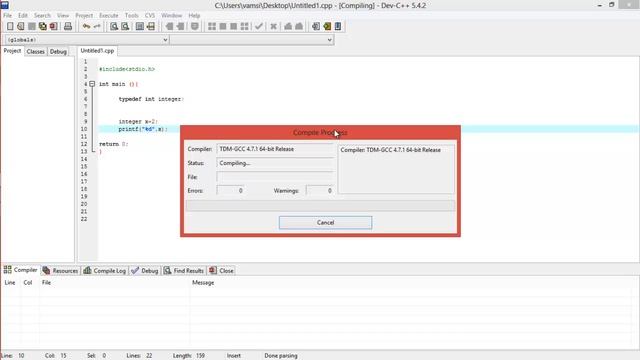 31.typedef and #define functions in C смотреть онлайн
