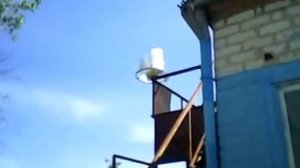 Самодельный ветряк из велосипедного обода.