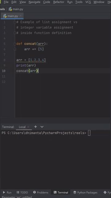 Python list function addition vs assignment смотреть онлайн