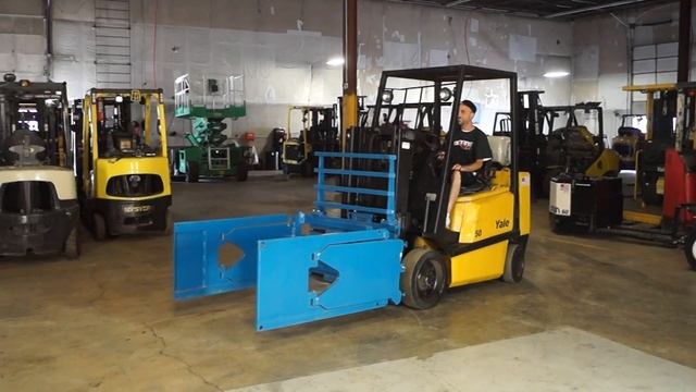 Yale 2004 5,000lb LP (Propane) #095B with Bale Clamp - Forklift for Sale смотреть онлайн