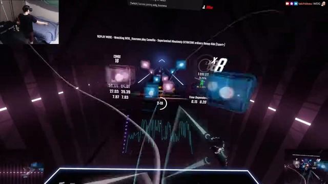 [Beat Saber] Camera On - Level 18 : Superluminal Absolutely EXTRATONE ordinary Bumpy Ride - 77.88% смотреть онлайн