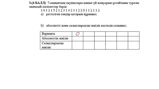7 сынып алгебра БЖБ-2 2-тоқсан 1-нұсқа смотреть онлайн