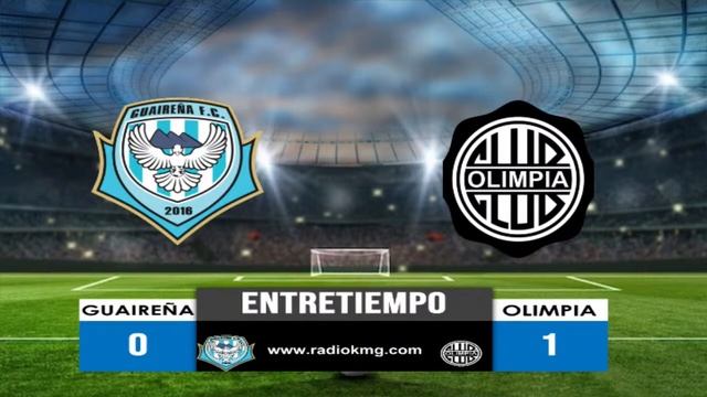 GUAIREÑA Vs OLIMPIA// TORNEO CLAUSURA PARAGUAY. FECHA 12