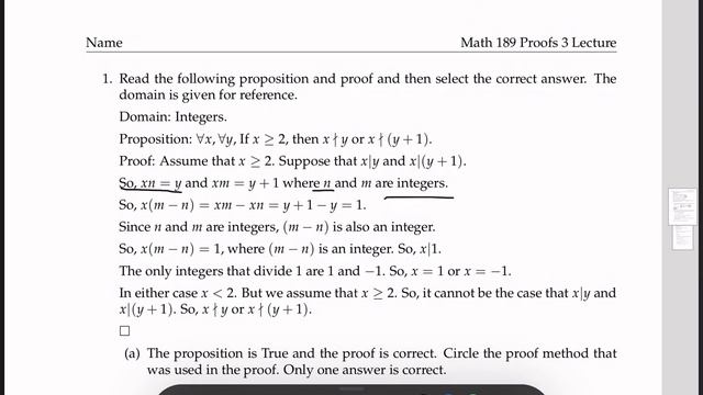 Proofs 3 First Example