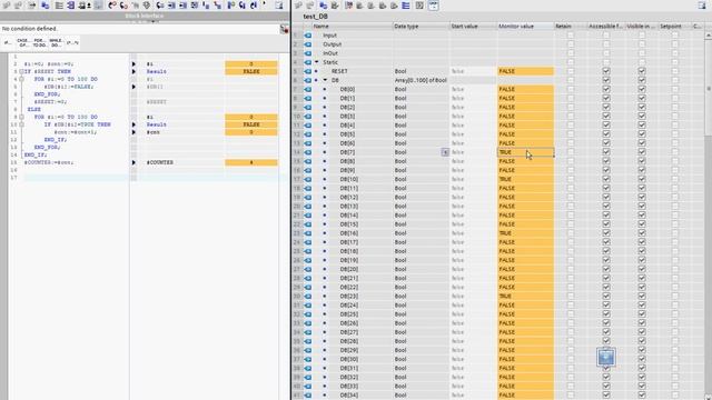 Siemens Simatic SCL. LOOP FOR .. DO. Simple DB record counter смотреть онлайн