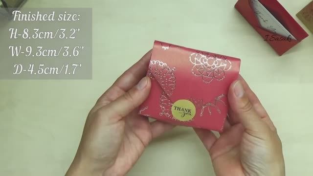 Мини-подарочный пакетик-оригами для небольшого подарка! Поделки своими руками! смотреть онлайн