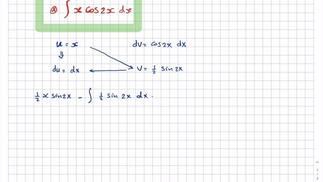 Integral x*cos 2x dx | تكامل смотреть онлайн