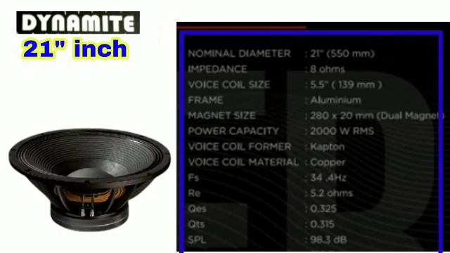 New Comption वाला Bass😱 Dynamite 2000 Watt Speaker ! Dynamite 21 Inch 2000 Watt Speaker Price