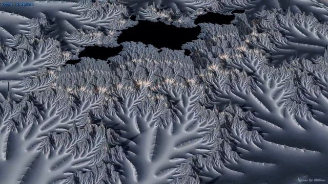 Msiem3Dzr - Zoom 3D Mandelbrot déconnexé : Z0=0.001i Perspective смотреть онлайн