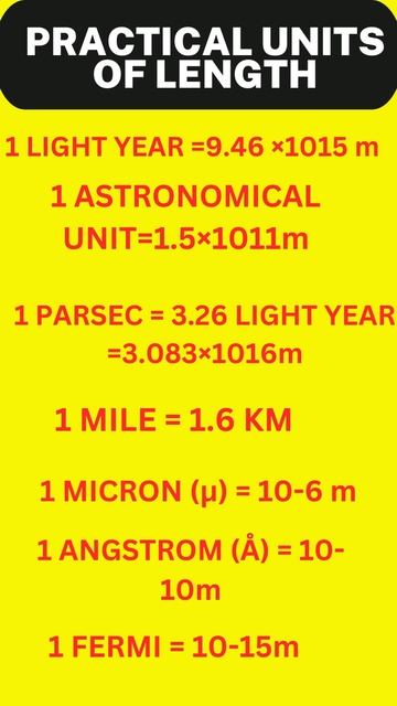PRACTICAL UNITS OF LENGTHS| UNITS AND MEASUREMENT| PHYSICS|CLASS 11 #students