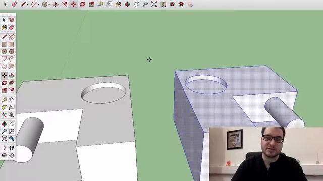 Sketchup Lesson 16: Mirroring Objects смотреть онлайн