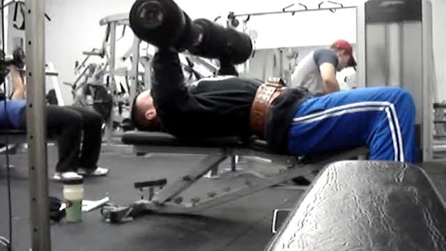 Drooks10 DB Bench Press 115 lbs. for 3.5 reps смотреть онлайн