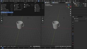 Чашка • Моделирование • Blender