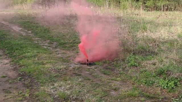 T - TKS1000 Фонтан Красный дым, 60 сек