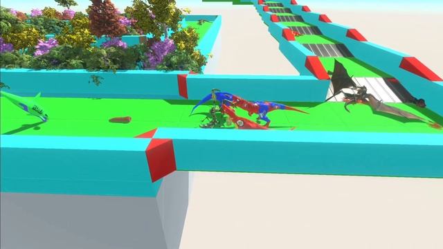 Spiderman superman flash Tyranosaurus Rex DEATH RUN - ANIMAL REVOLT BATTLE SIMULATOR || dino toys смотреть онлайн