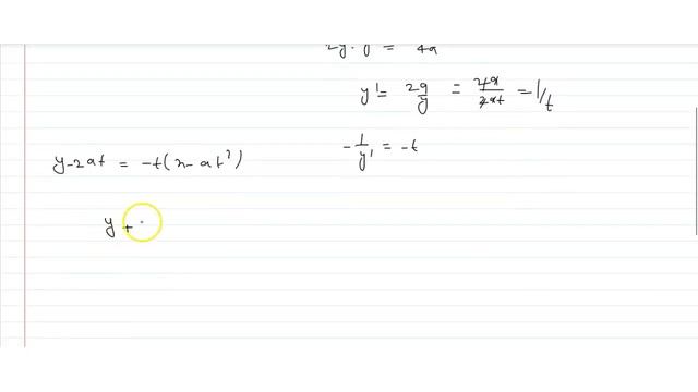 Find the equation of normal to the parabola `y^2=4x` , parallel to the straight line `y= 2x.` смотреть онлайн