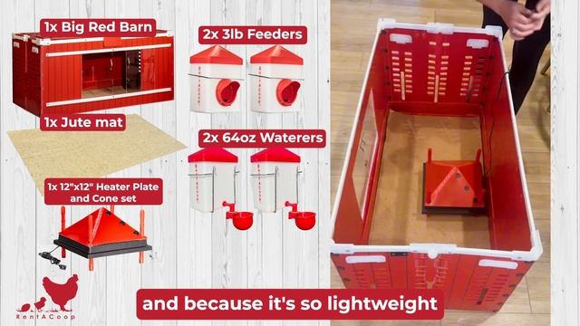 RentACoop® Big Red Barn Chick Brooder Set смотреть онлайн
