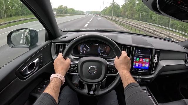2020 Volvo XC60 R Design [D4 190HP] |0-100| POV Test Drive #2064 Joe Black