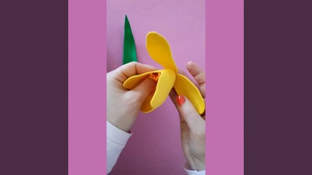 Come ho creato i tulipani con la Gomma Eva /Eva foam tulips!!! смотреть онлайн