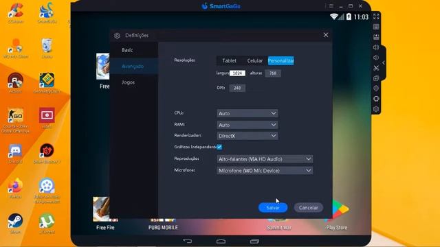 COMO CONFIGURAR SMART GAGA PARA PC FRACO + RESOLVER ERRO 98% SEM BAIXAR NADA ! COM POUCOS CLIQUES смотреть онлайн