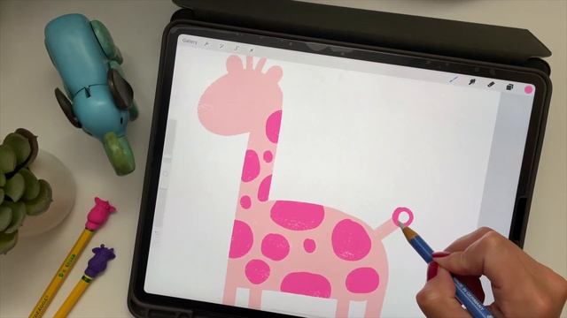 How to Draw Easy Animals to Sell as Nursery Prints or Stickers! 🦓 🦒 🦙 Free Procreate Brushes! смотреть онлайн