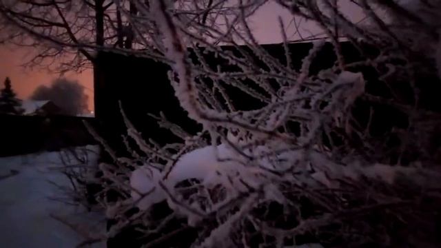 Зимняя вечерняя прогулка.Просто сказка! смотреть онлайн