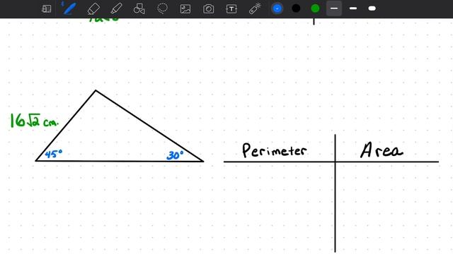 Special Right Triangles For Area & Perimeter (Part 1 Triangles)