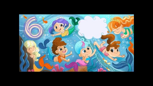 Cute mermaids with a girl, speed drawing digital -Alinart. Русалки и девочка для книги "От 1 до 10" смотреть онлайн