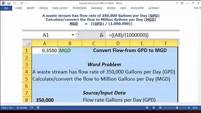 Convert GPD to MGD смотреть онлайн