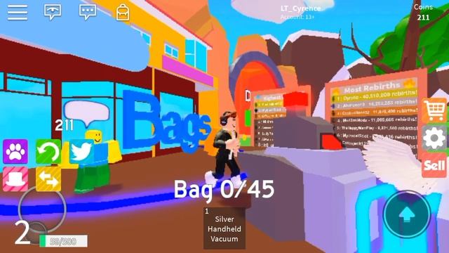 ( New ) All Codes | Infinite Backpack | Vacuum Simulator