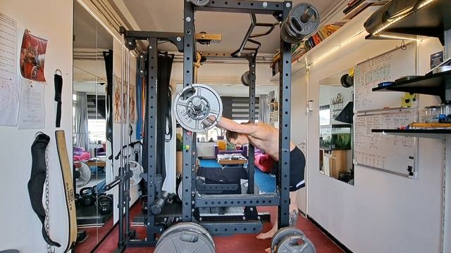 Overhead Press 3/50 Method 52½ KG & Weighted Chinups 15 KG | Sets & Reps⬇️