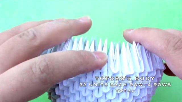 How To Make 3D Origami Totoro トトロ смотреть онлайн
