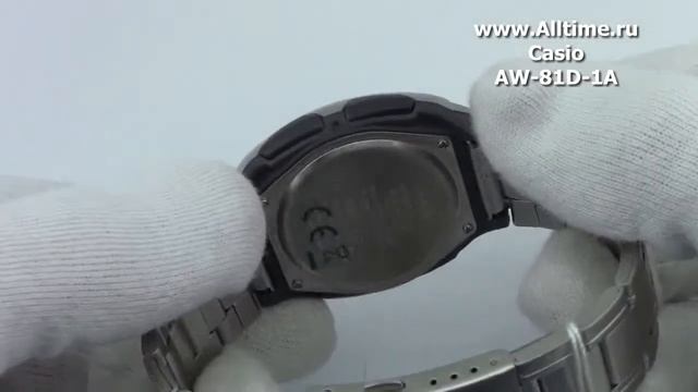 Мужские японские наручные часы Casio AW-81D-1A смотреть онлайн