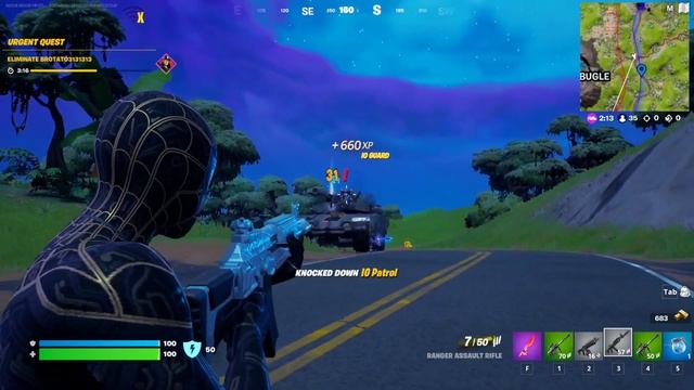 Damage a Tank to Collect Armor Samples (2) // Fortnite Season 2 - Resistance Quests Week 2 смотреть онлайн