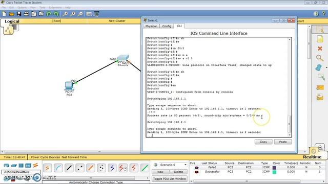 configure PC and L2 Switch [cisco packet tracer] PART 2 смотреть онлайн