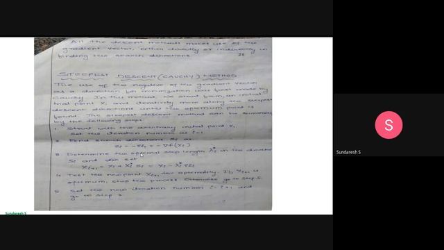 II Sem M Tech DO 11 05 2020 SS Gradient based optimization Methods Module 3 смотреть онлайн