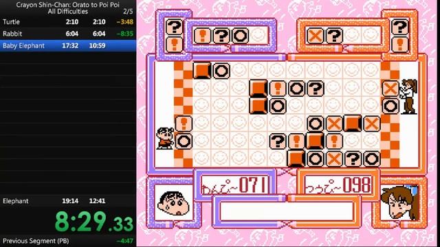 Crayon Shin-Chan: Ora to Poi Poi speedrun PB. Also, that first GLOD :O смотреть онлайн