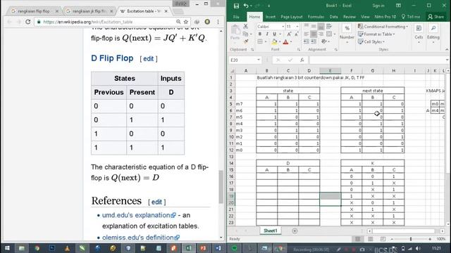 Sistem Digital - 11 - Latihan Excitation Table JK, D, T Flip Flop смотреть онлайн