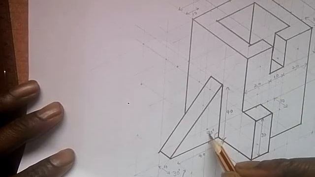 ISOMETRIC TO FIRST ANGLE ORTHOGRAPHIC PROJECTION (ORTH/A1)