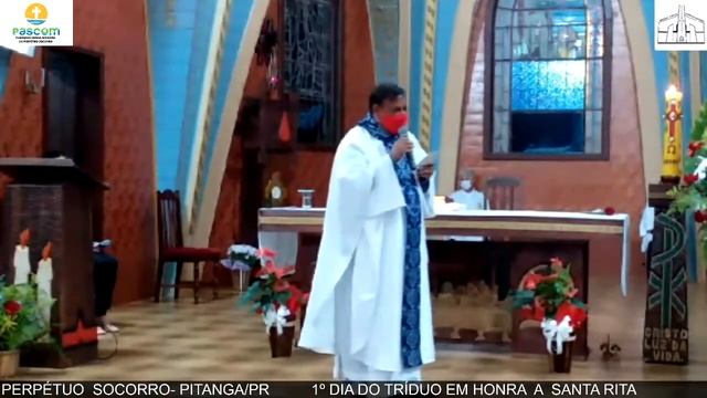 🔴AO VIVO -1º DIA DO TRÍDUO DE SANTA RITA - 20/05/21 смотреть онлайн