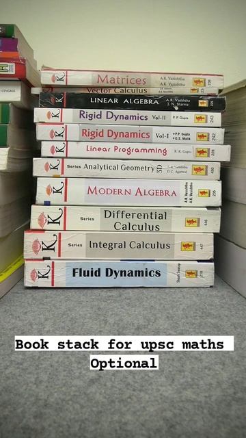 Book Stack For Upsc Maths Optional
