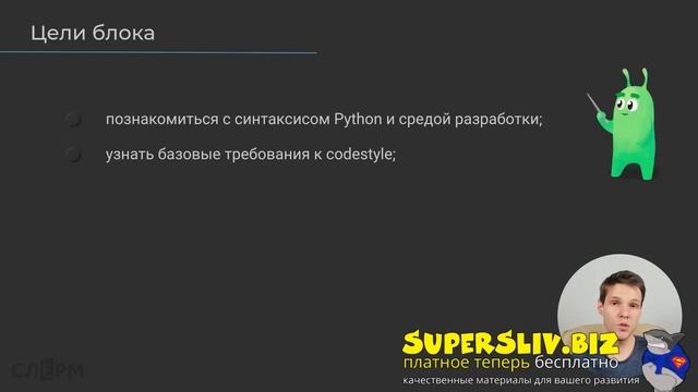 1 Основы синтаксиса и структур в Python смотреть онлайн