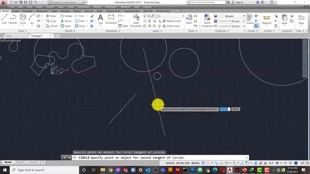 AutoCAD Tutorial In Amharic: How To Use Line | Polyline | Circle | Ellipse | Rectangle Commands#07