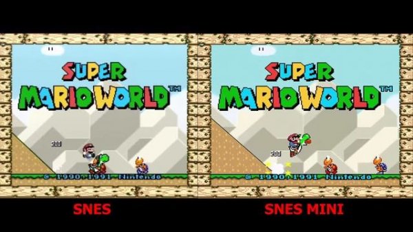 SNES vs SNES classic mini