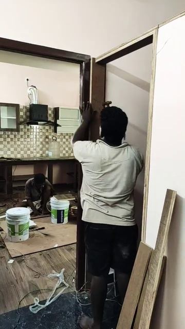 Modular kitchen work / Carpenter skills смотреть онлайн