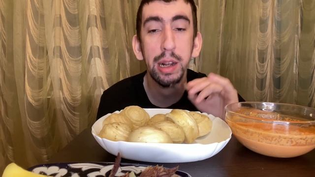 Мукбанг- Хинкал Слоёный / Мукбанг на Родном Кумыкском Языке смотреть онлайн