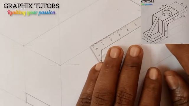 Isometric Projection In Technical Engineering Drawing. Step By Step Guide