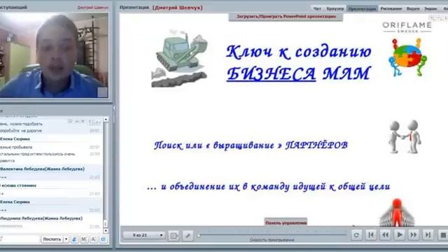 Дмитрий Шевчук Рычаги быстрого Роста в Орифлэйм смотреть онлайн