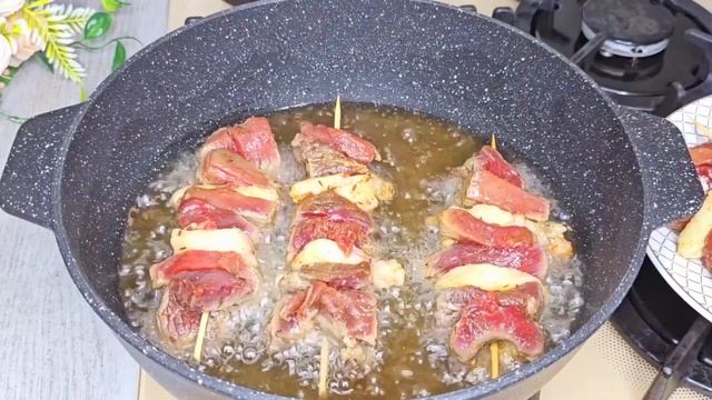 Секрет,который скрывают повара!Вот как приготовить нежнейшее мясо.Шашлык + Кебаб в казане . смотреть онлайн